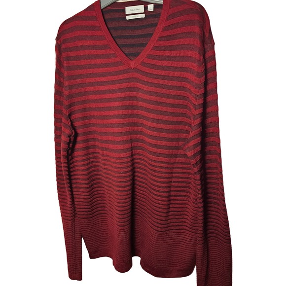 Calvin Klein Merino Blend V Neck Sweater Size XL - Picture 1 of 6